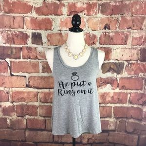“ He Put A Ring on it” Rebel Sugar Tank NWT
